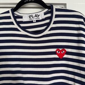Comme des Garçons PLAY Mini Heart Long-Sleeve Cotton Tee